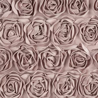 Zasłona gotowa na taśmie ROSES 140x270 Eva Minge Eurofirany pudrowy