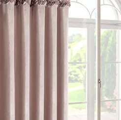 Zasłona gotowa na taśmie ROSES 140x270 Eva Minge Eurofirany pudrowy