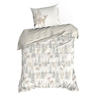 Komplet pościeli świąteczny POS 140x200 Eurofirany biały