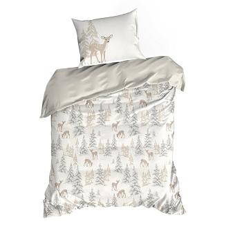 Komplet pościeli świąteczny POS 140x200 Eurofirany biały