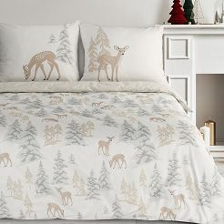 Komplet pościeli świąteczny POS 140x200 Eurofirany biały