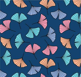 Koszula damska LUNA kod 187 ciemnoniebieska w miłorzęby