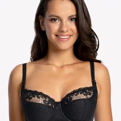 Biustonosz GAIA Semi-soft Goldie 899 półusztywniany czarny