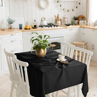 Obrus dekoracyjny VIVA 110x160 plamoodporny czarny