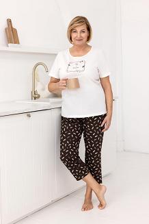 Piżama damska REGINA kod 733 ekri