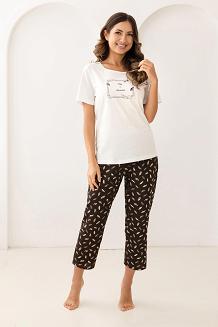 Piżama damska REGINA kod 733 ekri