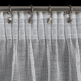 Firana gotowa na taśmie KIM 140x300 Eurofirany srebrny