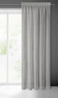 Firana gotowa na taśmie KIM 140x300 Eurofirany srebrny