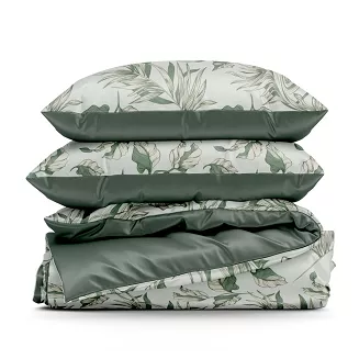 Pościel bawełniana DONNA 140x200 Design91 zielony