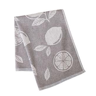 Ścierka kuchenna bawełna egipska CYTRYNKA 50x70 szara