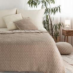 Koc narzuta KAYLA 130x160 Eurofirany beżowy