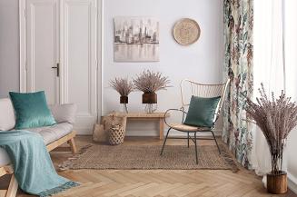 Poszewka dekoracyjna VELVET 45x45 Eurofirany ciemnomiętowy