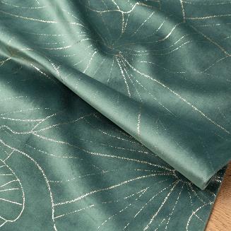 Obrus dekoracyjny BLINK 35x180 Eurofirany ciemnomiętowy