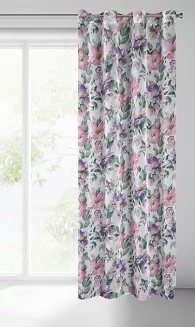Zasłona gotowa na przelotkach IRIS 135x250 Eurofirany biały