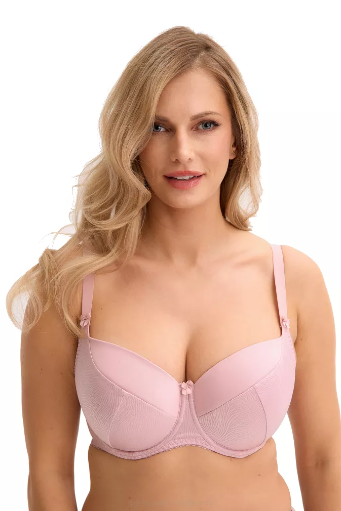 Biustonosz Full Cup Kate 281 usztywniany różowy
