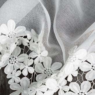 Firana gotowa na szelkach KAJA 150x70 Eurofirany biały