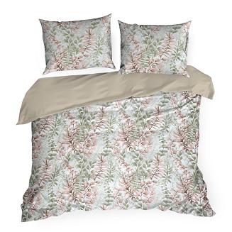 Pościel bawełniana FREESIA 160x200 Eurofirany pudrowy róż