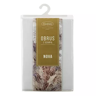 Obrus dekoracyjny ANITA 140x260 Eurofirany biały