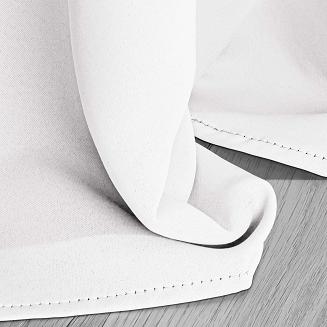 śnieżnobiała zasłona zaciemniająca na taśmie blackout 140x270 hold