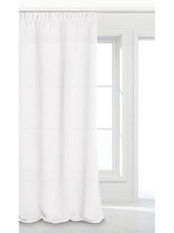 śnieżnobiała zasłona zaciemniająca na taśmie blackout 140x270 hold