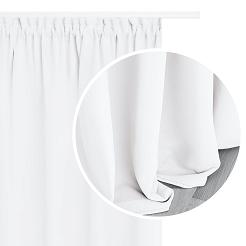 śnieżnobiała zasłona zaciemniająca na taśmie blackout 140x270 hold