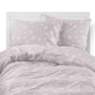 Pościel flanelowa 160x200 pudrowa drobny paisley