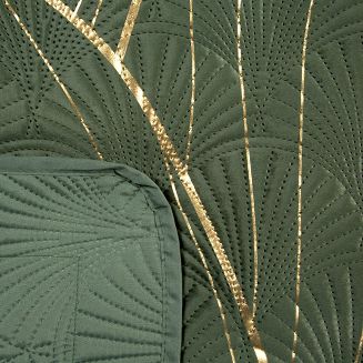 Narzuta dekoracyjna LOTOS 170x210 oliwkowy/złoty