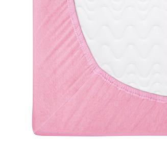 Prześcieradło jersey z gumką 160x200 Darymex różowe