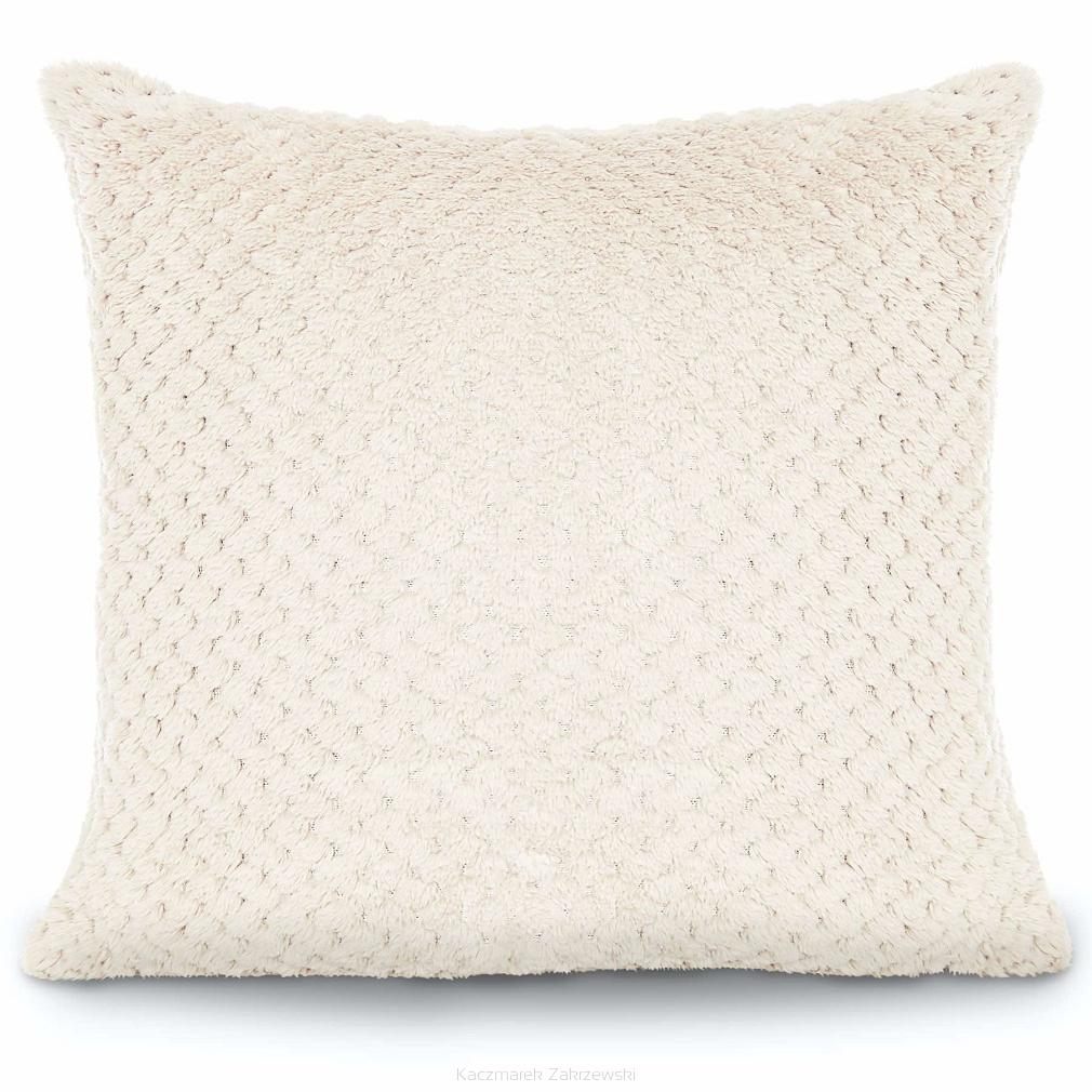Poszewka dekoracyjna z mikrofibry MONTE 40x40 kremowa