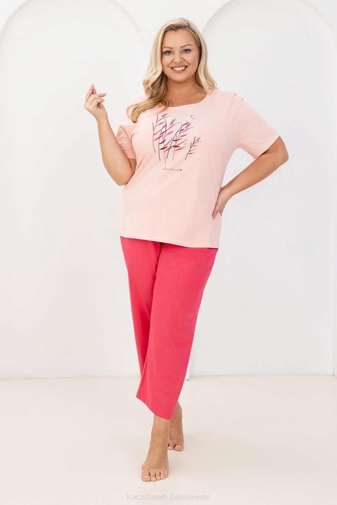 Piżama damska REGINA kod 740 morela