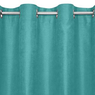 Zasłona gotowa na przelotkach ADA 140x250 Eurofirany turkusowy