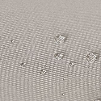 Zasłona gotowa na taśmie GARDENIA 140x180 wodoodporna ogrodowa szarobeżowa