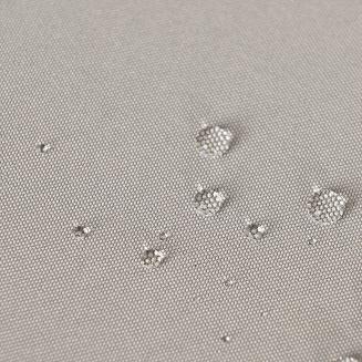 Zasłona gotowa na taśmie GARDENIA 140x180 wodoodporna ogrodowa szarobeżowa