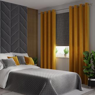 Narzuta dekoracyjna VELVI 170x210 pikowana w geometryczny wzór chłodny szary