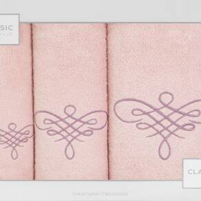 Komplet ręczników 3 częściowy TATTOO Eurofirany różowy