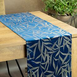 Obrus dekoracyjny BLINK 35x220 Eurofirany granatowy