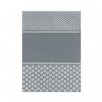 Ścierka kuchenna 50x70 Zwoltex Prymula grafitowa w kwiatuszki