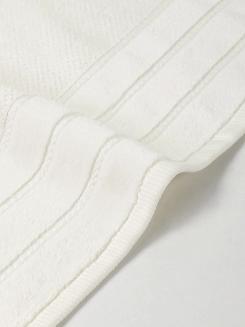 Ręcznik bawełniany o ryżowej strukturze Loren 30x30 biały