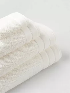 Ręcznik bawełniany o ryżowej strukturze Loren 30x30 biały