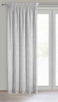 Zasłona gotowa na taśmie ALEKSA 140x270 Eurofirany srebrny