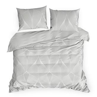 Pościel satynowa SPRING 160x200 Eurofirany jasnoszary