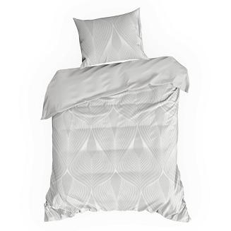 Pościel satynowa SPRING 160x200 Eurofirany jasnoszary