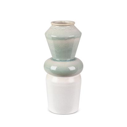 Wazon dekoracyjny LIANA 14x14x31 Eurofirany kremowy miętowy efekt ombre