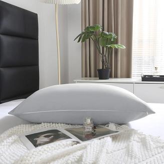 Poszewka satyna bawełniana SIN 50x60 szara