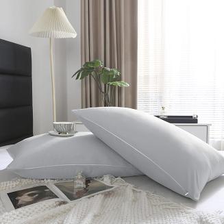 Poszewka satyna bawełniana SIN 50x60 szara