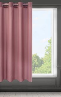 Zasłona gotowa na przelotkach RITA 140x250 Eurofirany ciemnoróżowy