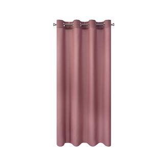 Zasłona gotowa na przelotkach RITA 140x250 Eurofirany ciemnoróżowy