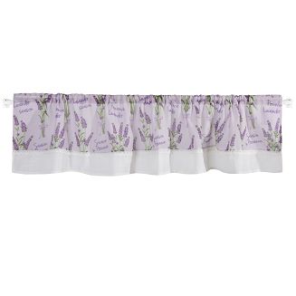 Firana gotowa KIARA 150x30 Eurofirany fioletowy/biały