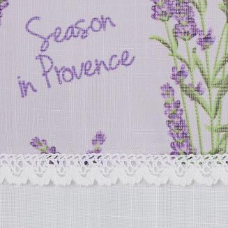 Firana gotowa KIARA 150x30 Eurofirany fioletowy/biały