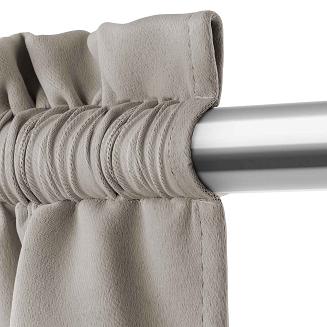 Zasłona gotowa na taśmie HOLD 140x270 zaciemniająca blackout ciemnobeżowa